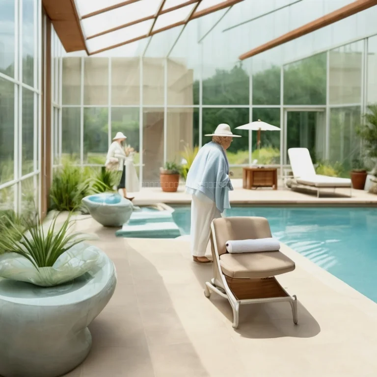 高齢者向けプレミアムリゾートの風景